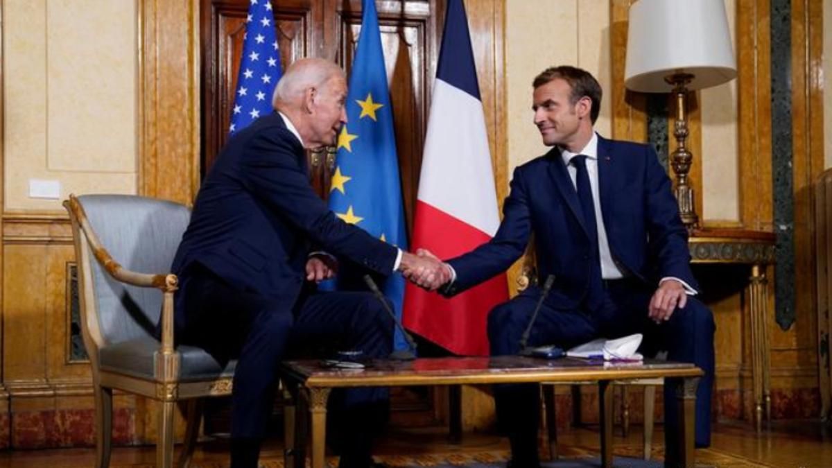 Байден провів телефонну розмову в Макроном - 24 Канал Байден провів телефонну розмову в Макроном - 24 Канал