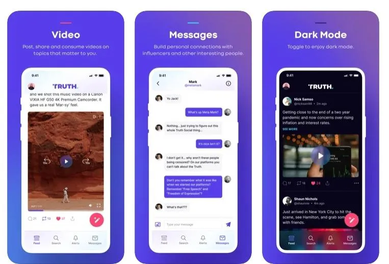 Truth Social копіює дизайн Twitter Truth Social копіює дизайн Twitter