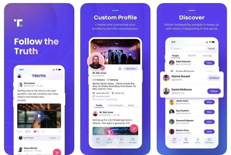 Truth Social копіює дизайн Twitter Truth Social копіює дизайн Twitter