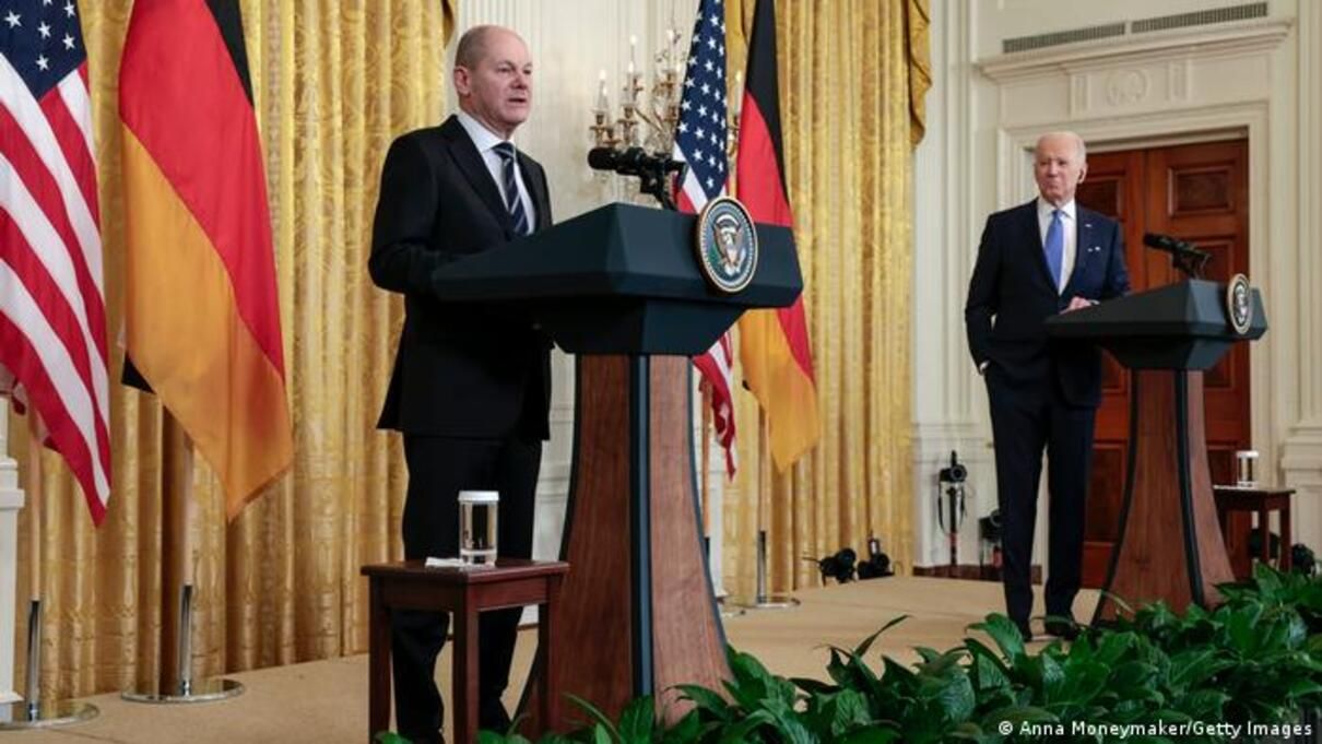 "Явне порушення": Шольц, Байден і Макрон зійшлися у думці щодо визнання бойовиків - 24 Канал "Явне порушення": Шольц, Байден і Макрон зійшлися у думці щодо визнання бойовиків - 24 Канал