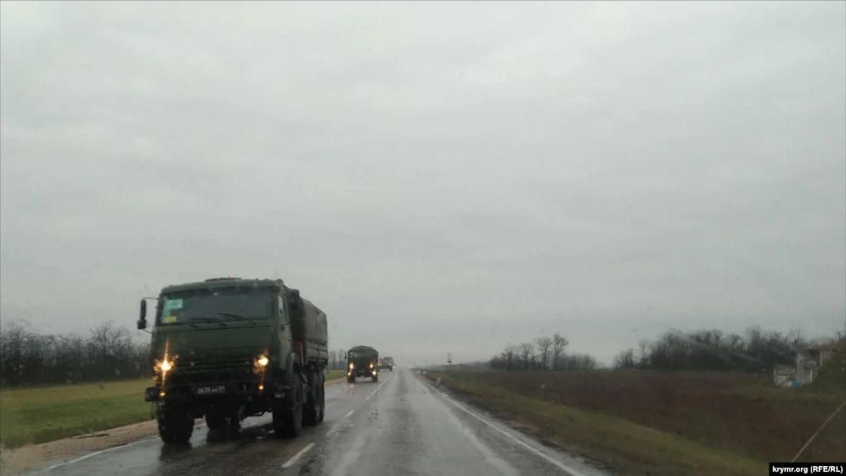 На шляху до українського кордону помітили російську військову колону - 24 Канал