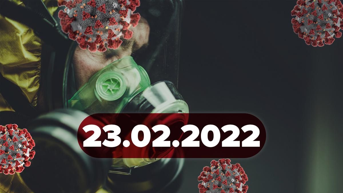 Новини про коронавірус сьогодні 23 лютого 2022: статистика 