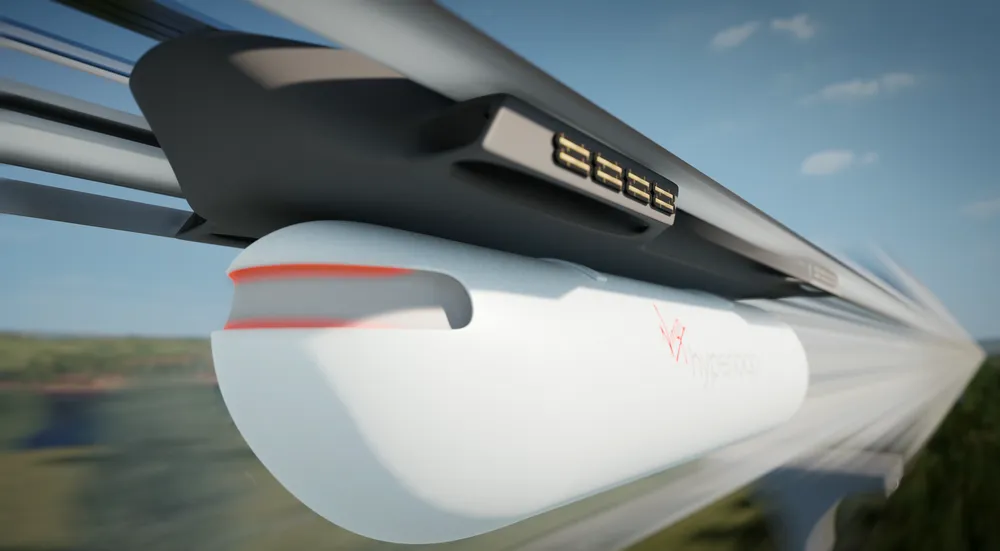 Проєктні зображення каспули Hyperloop