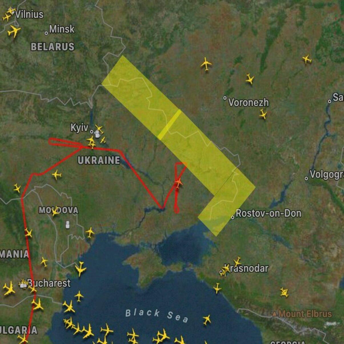 Россия ограничила полеты над границей с Украиной - 24 Канал Россия ограничила полеты над границей с Украиной - 24 Канал