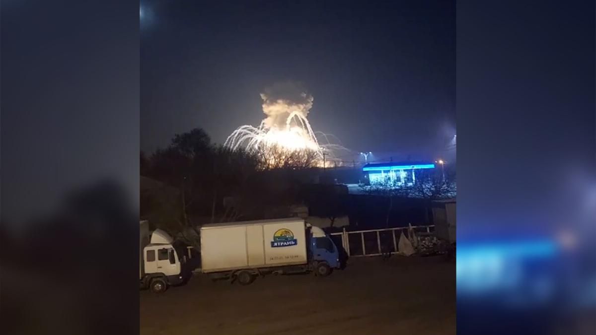 Раздались взрывы складов на Сумщине: в сети обнародовали видео