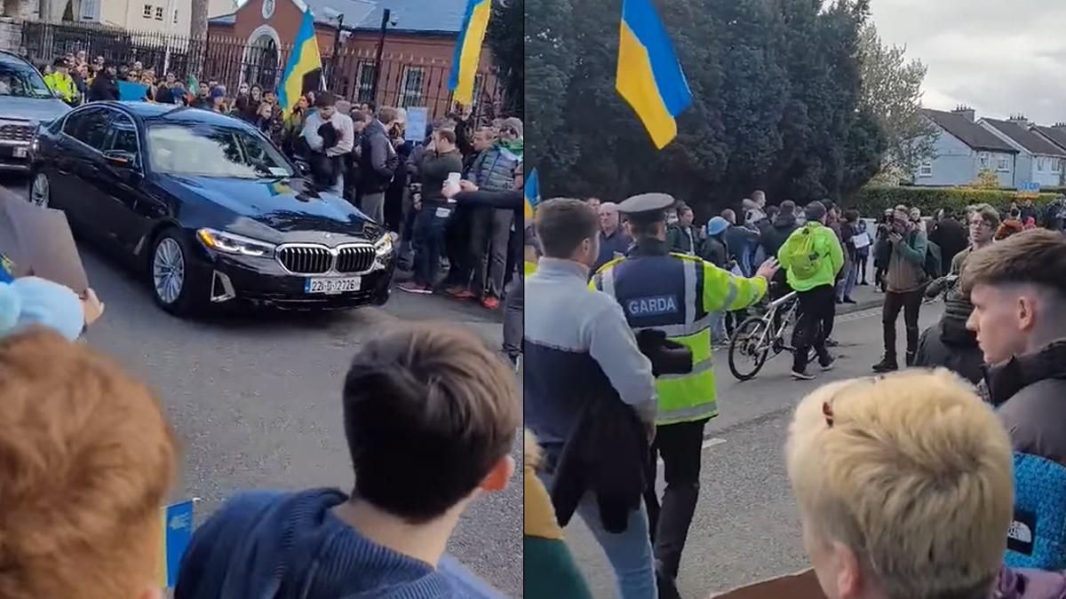 F**king terrorists: як пройшла демонстрація біля російського посольства в Ірландії - 24 Канал