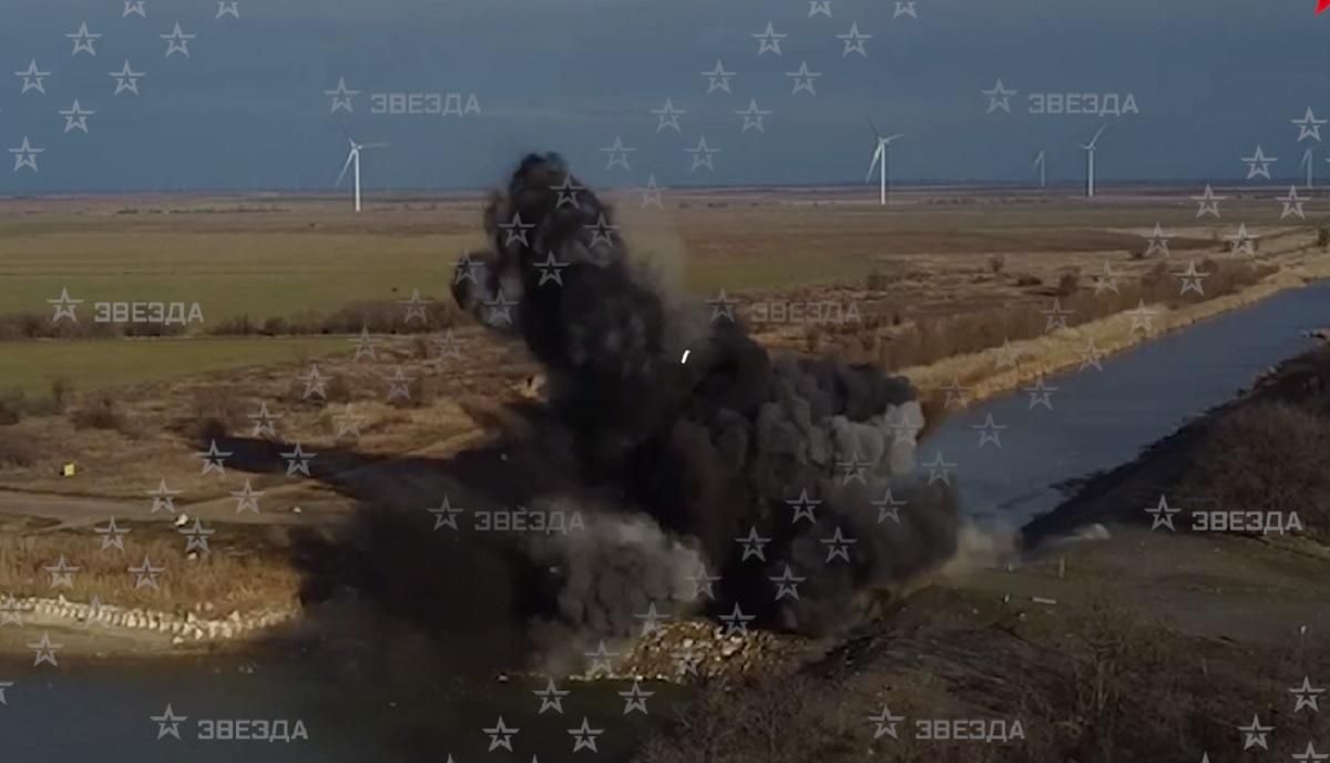 Росія підірвала дамбу, яка блокувала воду в окупований Крим - 24 Канал