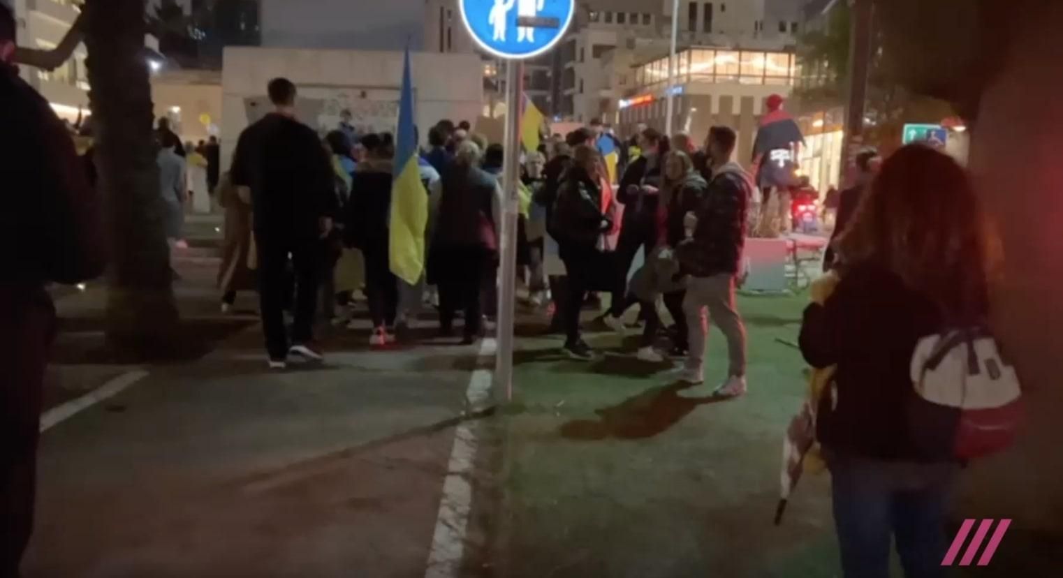 В Тель-Авиве поют гимн Украины: видео с акции В Тель-Авиве поют гимн Украины: видео с акции