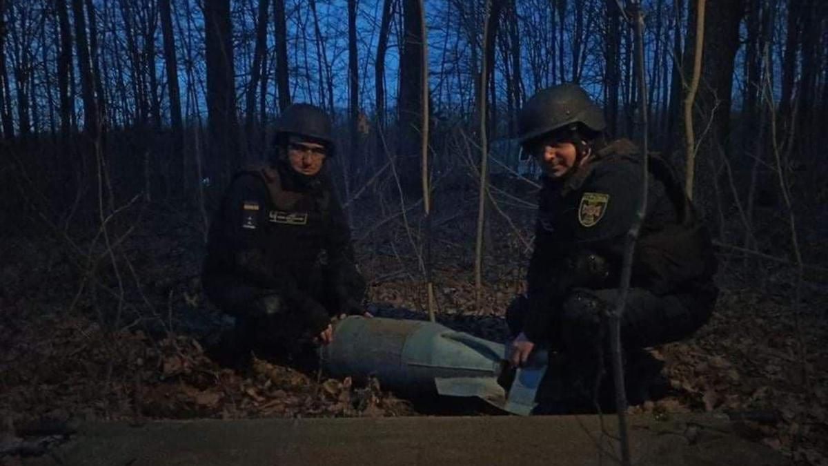 Спасатели в Винницкой области уничтожили 2 российских авиабомбы Спасатели в Винницкой области уничтожили 2 российских авиабомбы