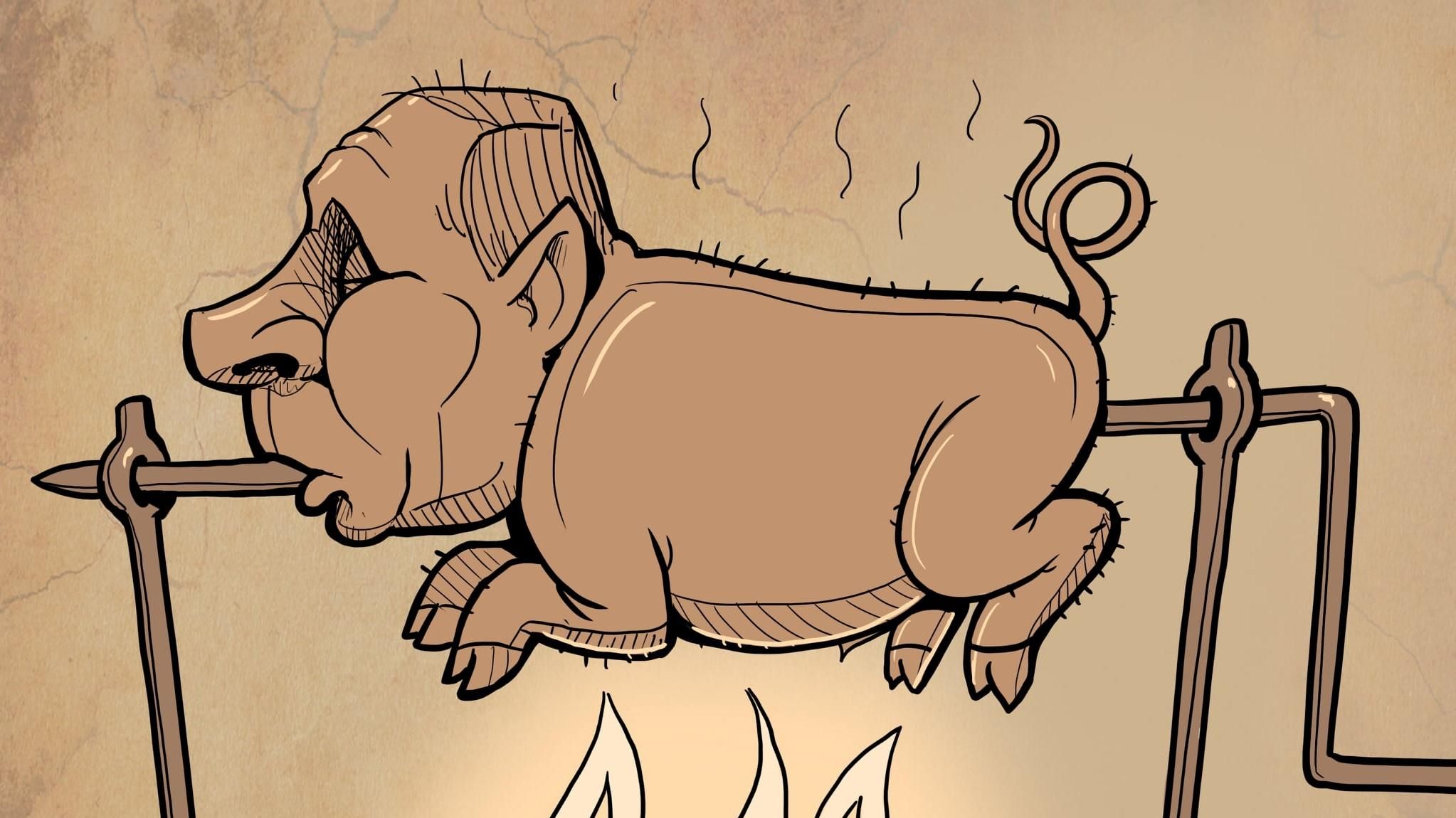 Поджаренный свиноПутин и удобрение из россиян: Юрий Журавель создал ряд актуальных рисунков Поджаренный свиноПутин и удобрение из россиян: Юрий Журавель создал ряд актуальных рисунков