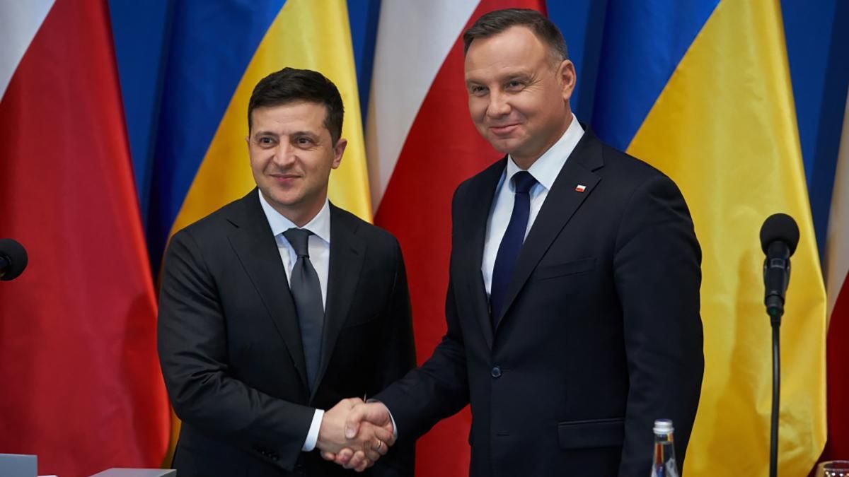 Зеленський подякував Дуді за позицію щодо членства України в ЄС - 24 Канал