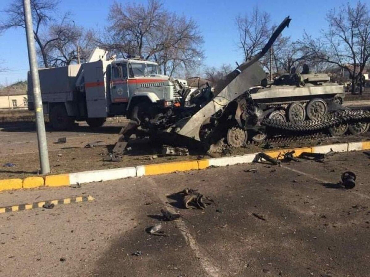 Украина потеря областей. Разбитая Военная колонна ВСУ.