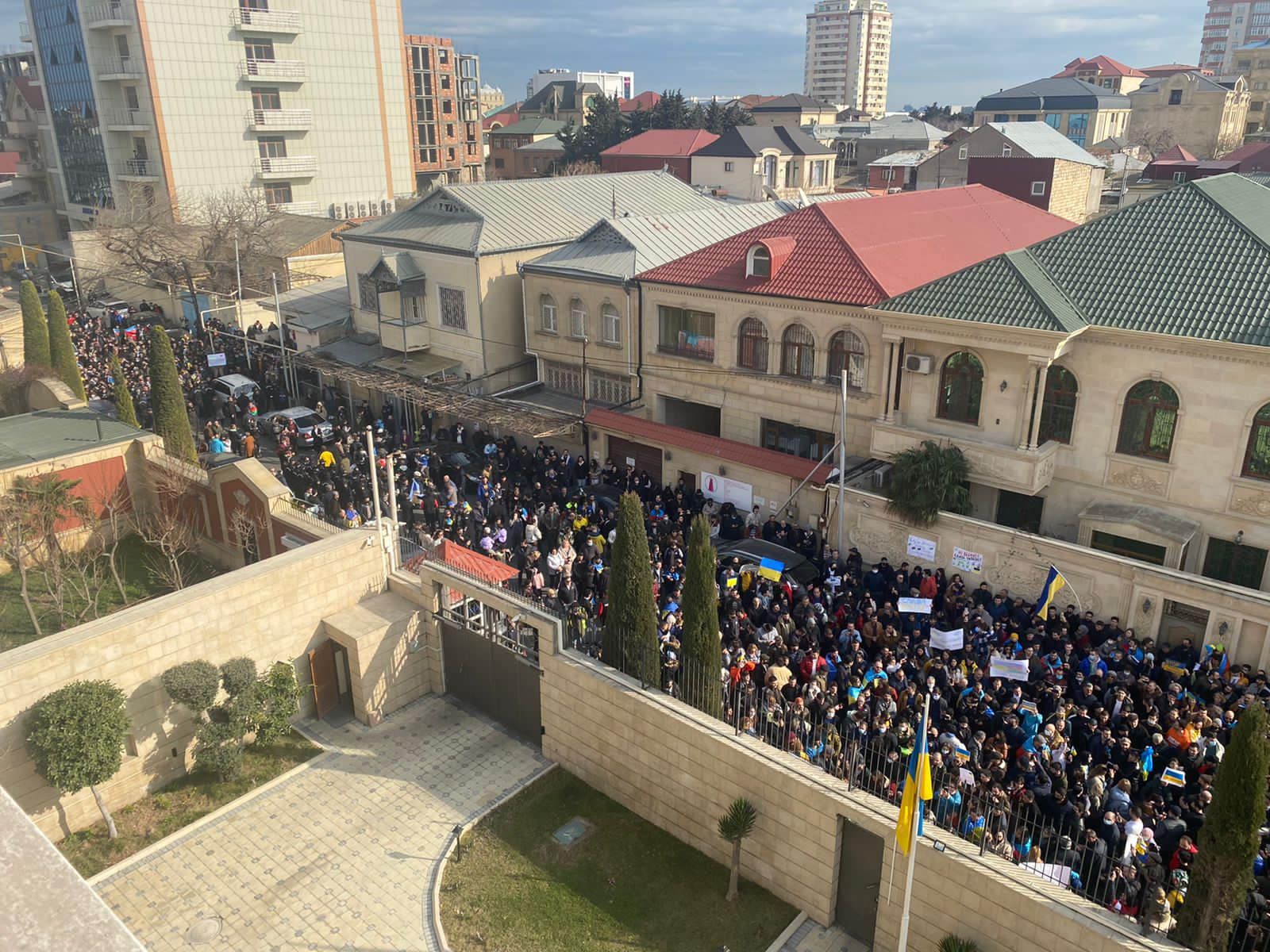 Азербайджанцы устроили митинг в поддержку Украины: невероятное видео - 24 Канал