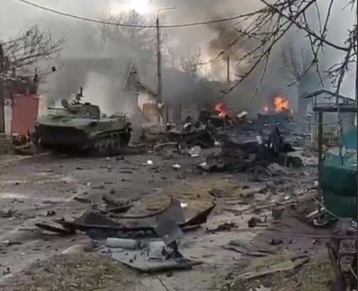 Біля Ірпеня ЗСУ розбили ворожу техніку: відео з місця події - 24 Канал Біля Ірпеня ЗСУ розбили ворожу техніку: відео з місця події - 24 Канал