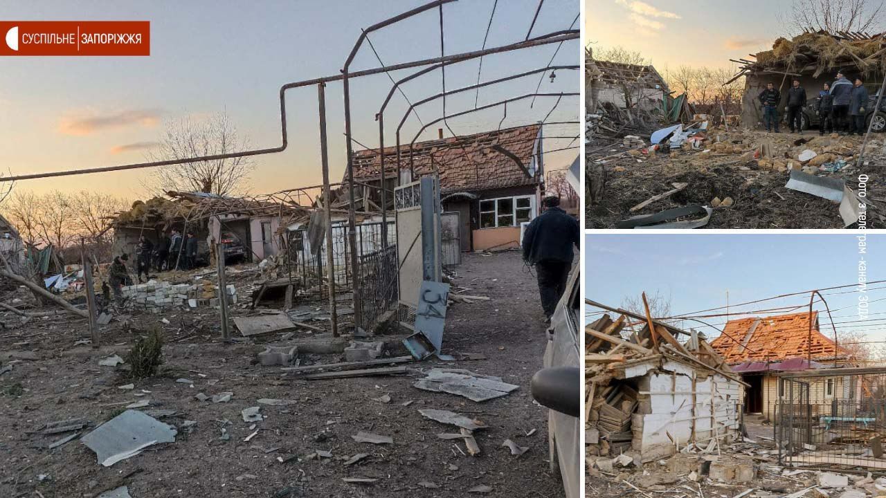 На Запоріжжі російські окупанти зрівняли з землею житлові будинки - 24 Канал На Запоріжжі російські окупанти зрівняли з землею житлові будинки - 24 Канал