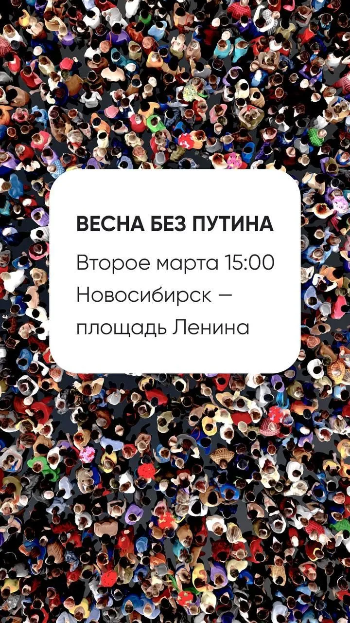 митинг против Путина в Новосибирске