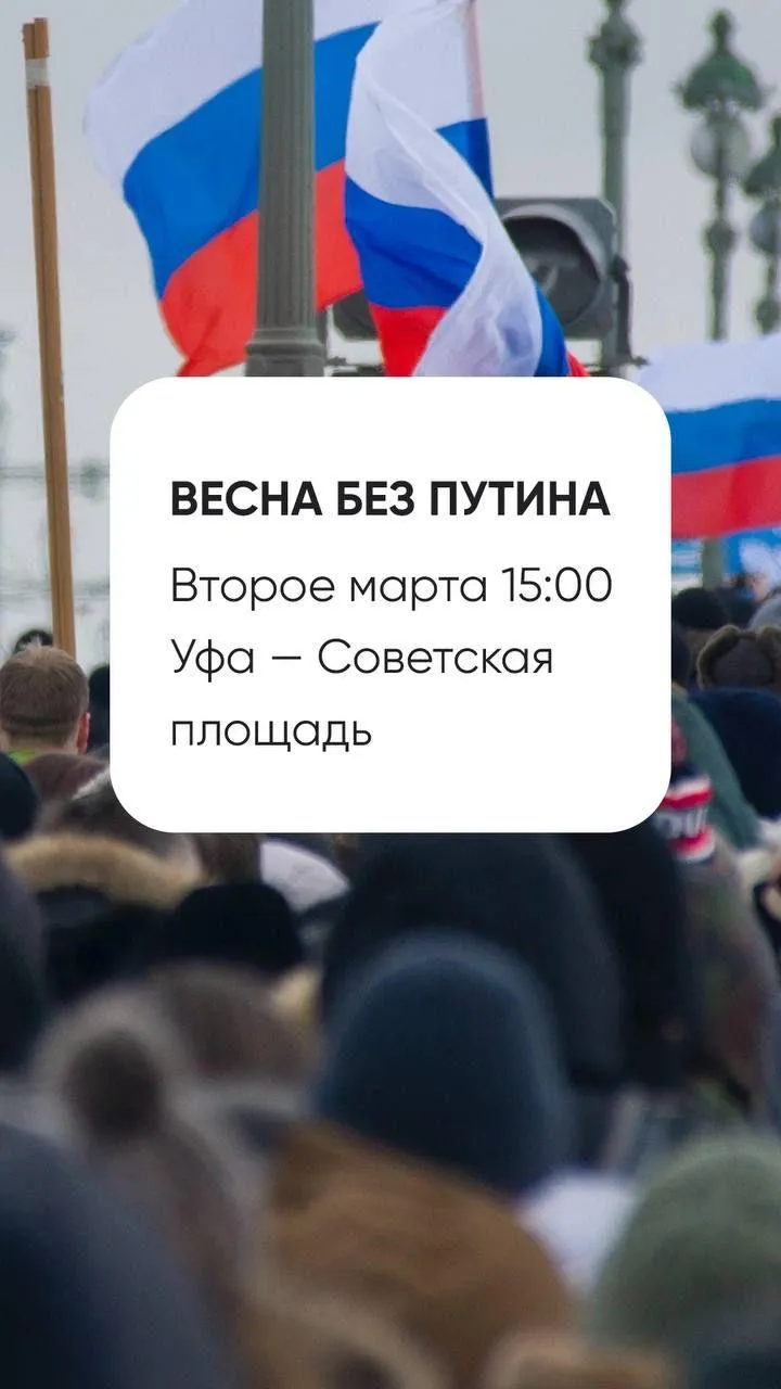 митинг против Путина в Уфе