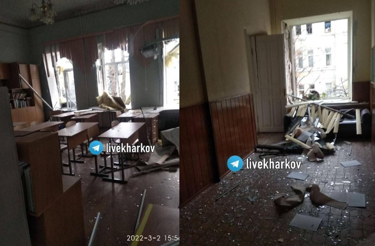 Оккупанты разрушили в Харькове интернат для незрячих детей: ужасные видео последствий - 24 Канал