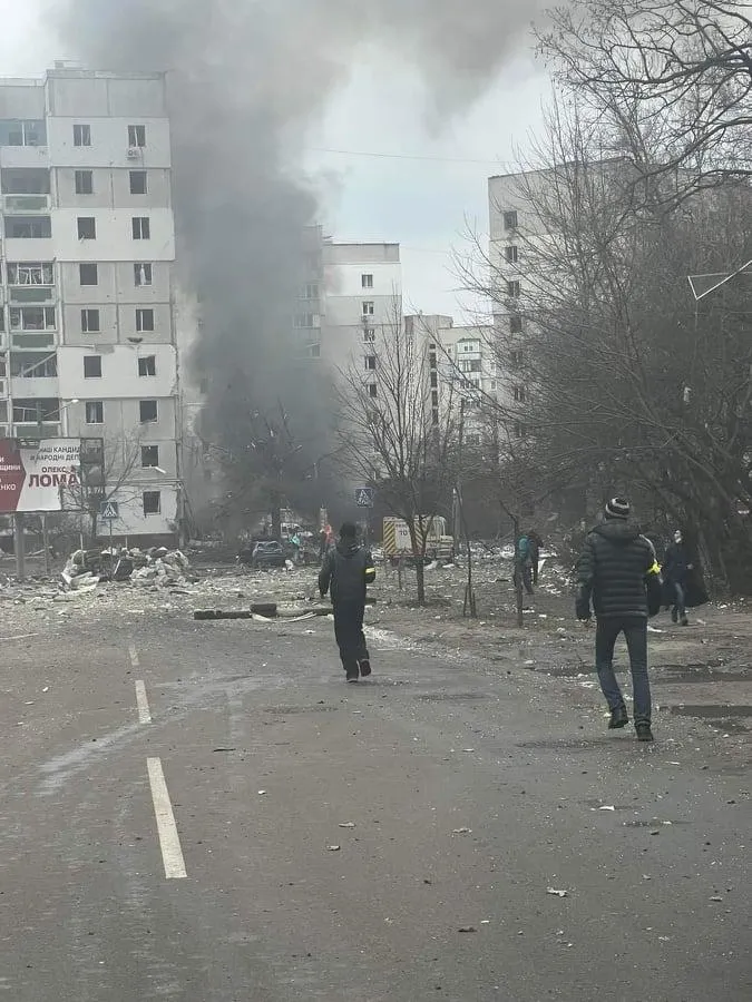 Російські війська нанесли удар по житловим будинкам Чернігова