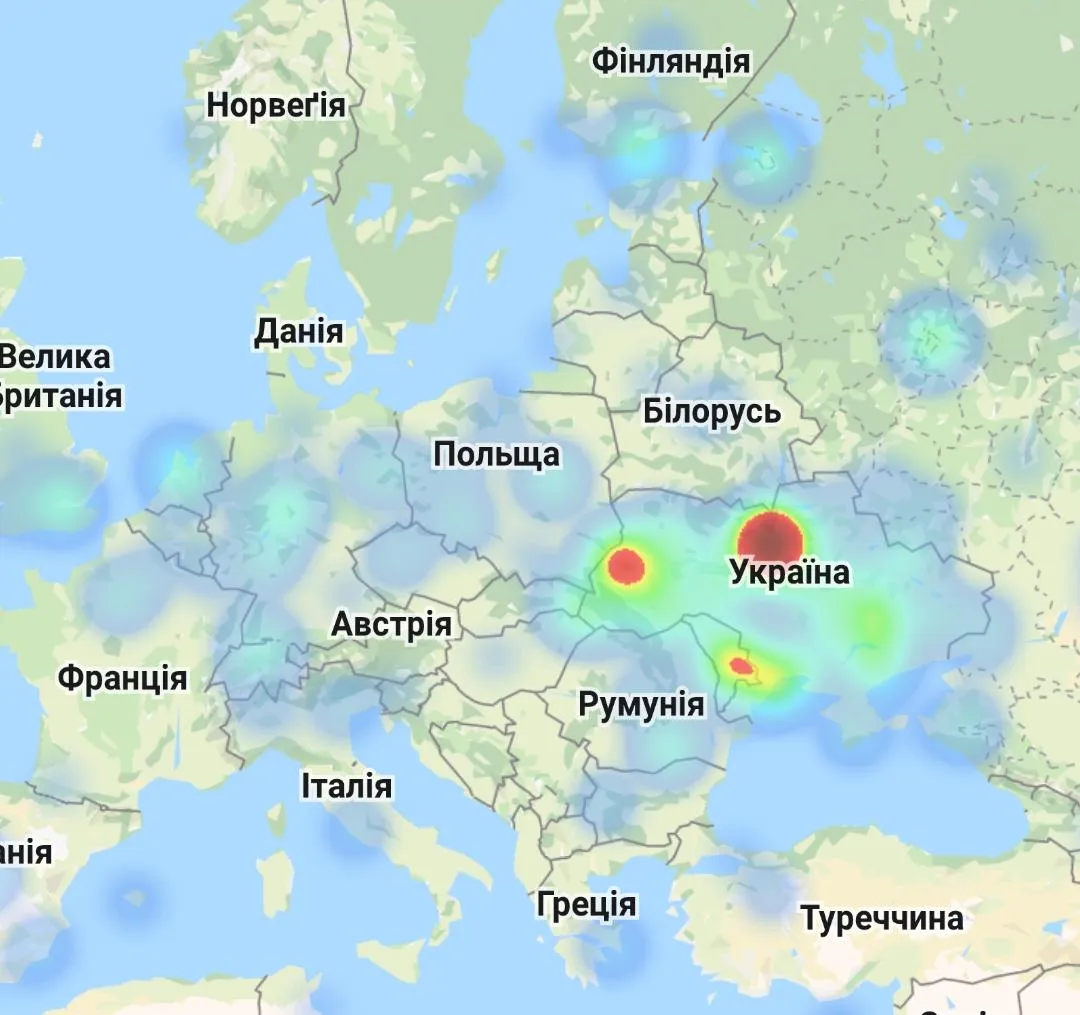 Збій у Google Збій у Google