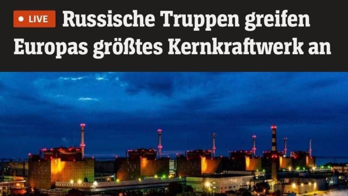 Немецкие СМИ бьют тревогу из-за обстрелов Запорожской АЭС: красноречивая обложка Spiegel - 24 Канал Немецкие СМИ бьют тревогу из-за обстрелов Запорожской АЭС: красноречивая обложка Spiegel - 24 Канал