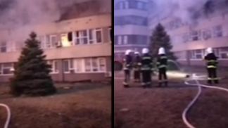 З'явилося відео нічної боротьби за атомну електростанцію в Енергодарі