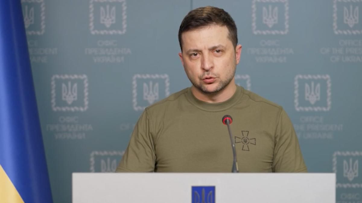 Неможливо перемогти людей, які без зброї зупиняють військову техніку, – Зеленський - 24 Канал Неможливо перемогти людей, які без зброї зупиняють військову техніку, – Зеленський - 24 Канал