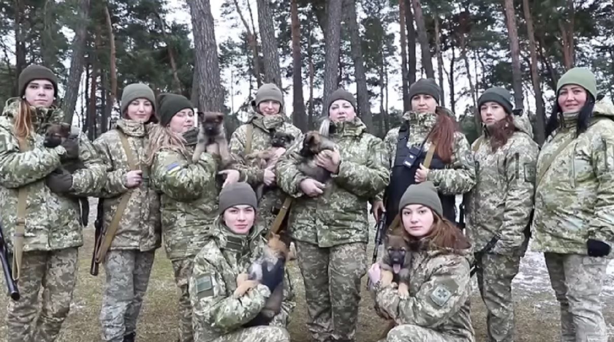"Готовы защищать Украину": милое видео с пограничниками и четырехлапыми защитниками "Готовы защищать Украину": милое видео с пограничниками и четырехлапыми защитниками