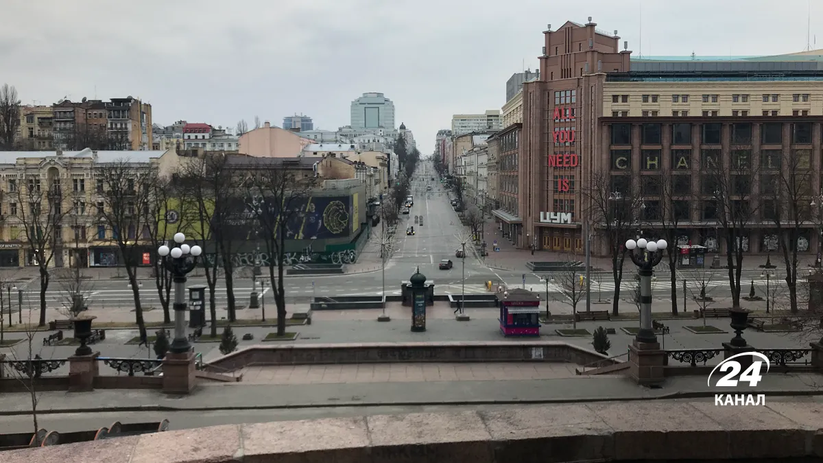 как выглядит Киев в условиях войны