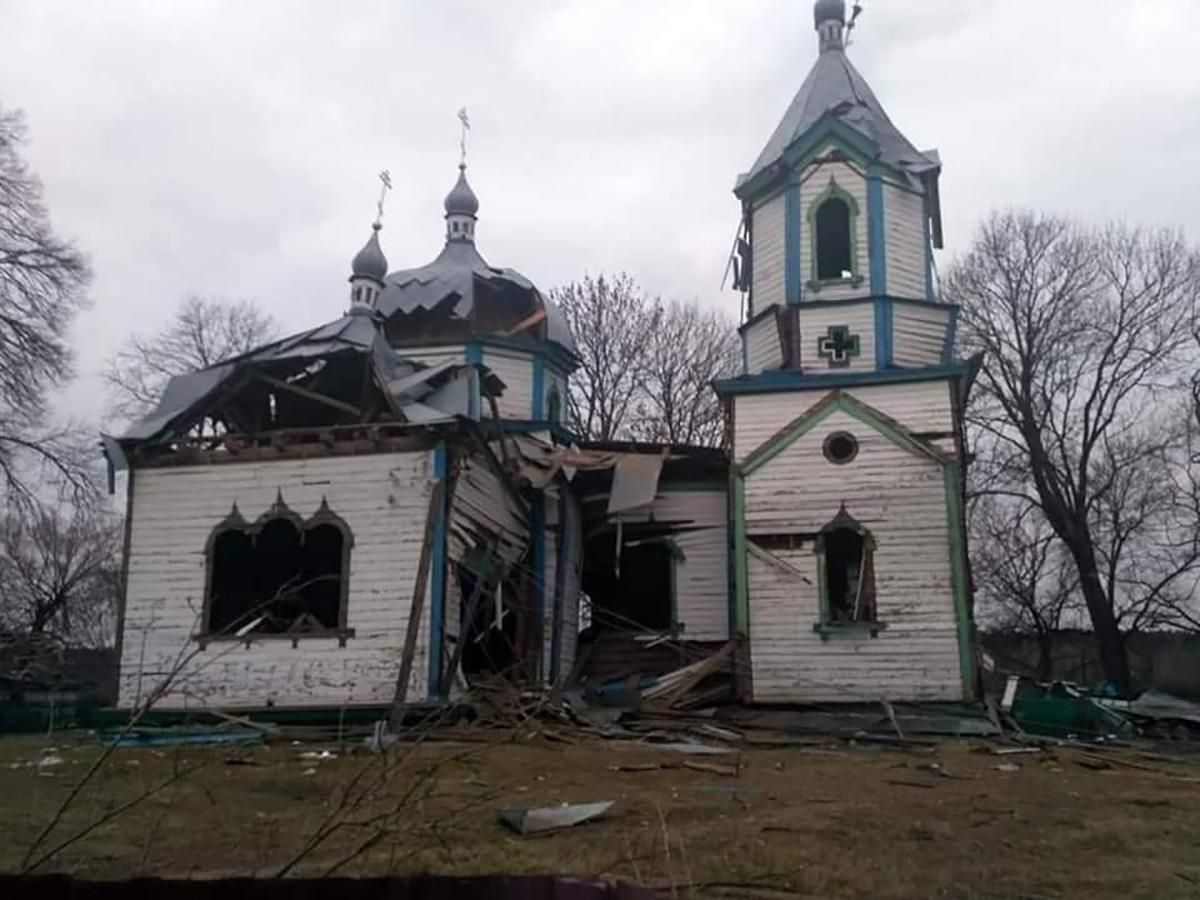 Окупанти знищили церкву на Житомирщині, побудовану ще у 1862 році - 24 Канал