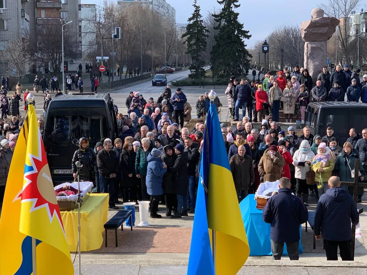 Похороны героев ЗАЭС в Энергодаре