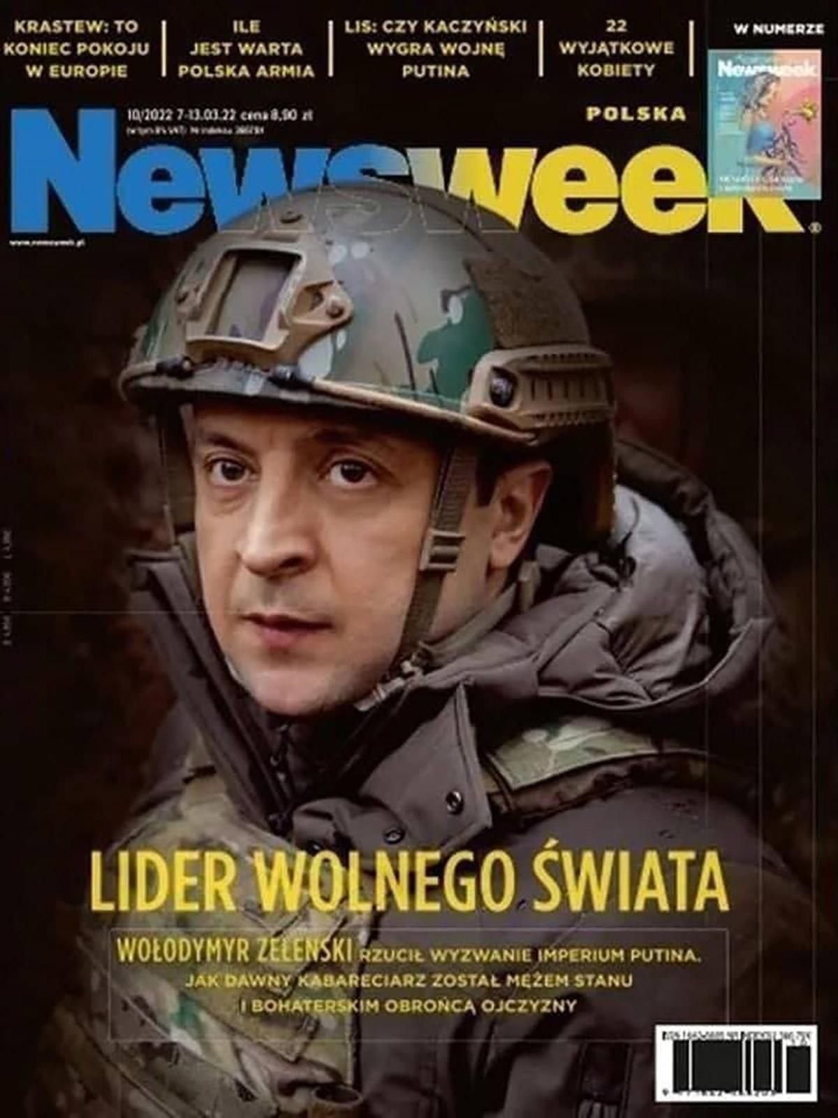 "Лидер свободного мира": Зеленский на обложке польского еженедельника Newsweek "Лидер свободного мира": Зеленский на обложке польского еженедельника Newsweek
