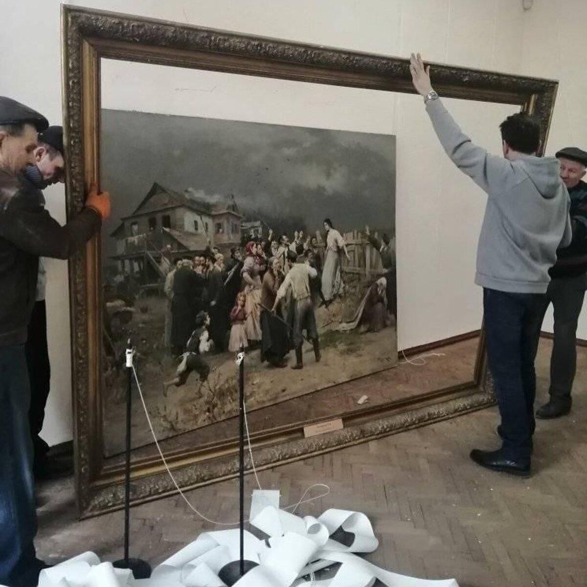 Рашисти обстріляли харківський музей, де зберігається картина Рєпіна "Козаки пишуть листа..." - 24 Канал