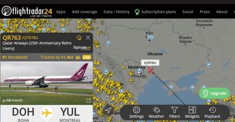 Flightradar24 показав літак над безпольотною Україною: у нього стався збій навігації