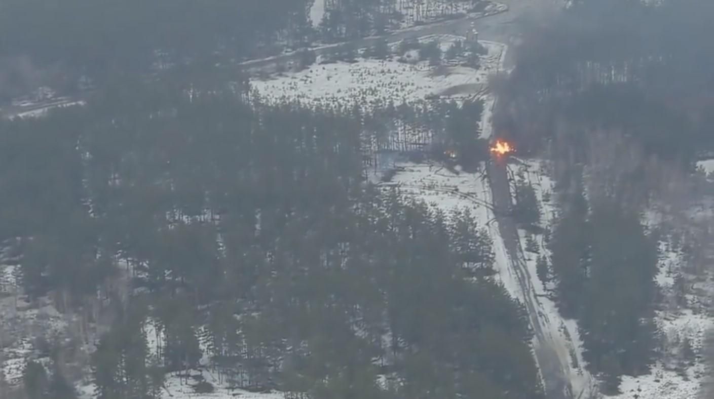 Знищили окупантів: штаб ООС показав ефектне відео після бою на Луганському напрямку - 24 Канал