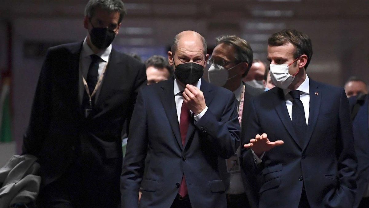 Макрон и Шольц позвонили Путину с требованием немедленно прекратить огонь - 24 Канал Макрон и Шольц позвонили Путину с требованием немедленно прекратить огонь - 24 Канал