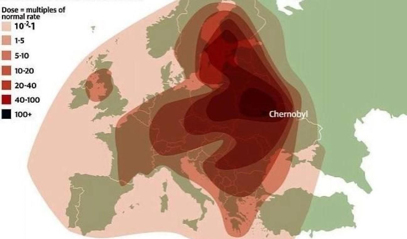 МАГАТЕ, давайте щось робити, – в Енергоатомі показали мапу радіації  у Чорнобилі 1986 року - 24 Канал