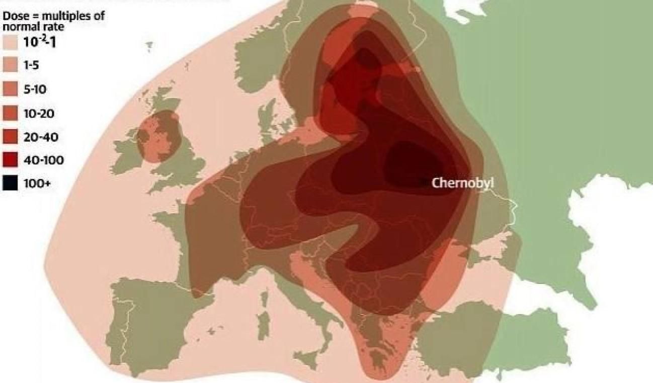 МАГАТЭ, давайте что-то делать, – в Энергоатоме показали карту радиации в Чернобыле 1986 года