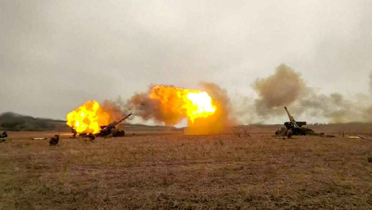 Українські артилеристи показали "яскраві" фото своєї роботи на лініях фронту