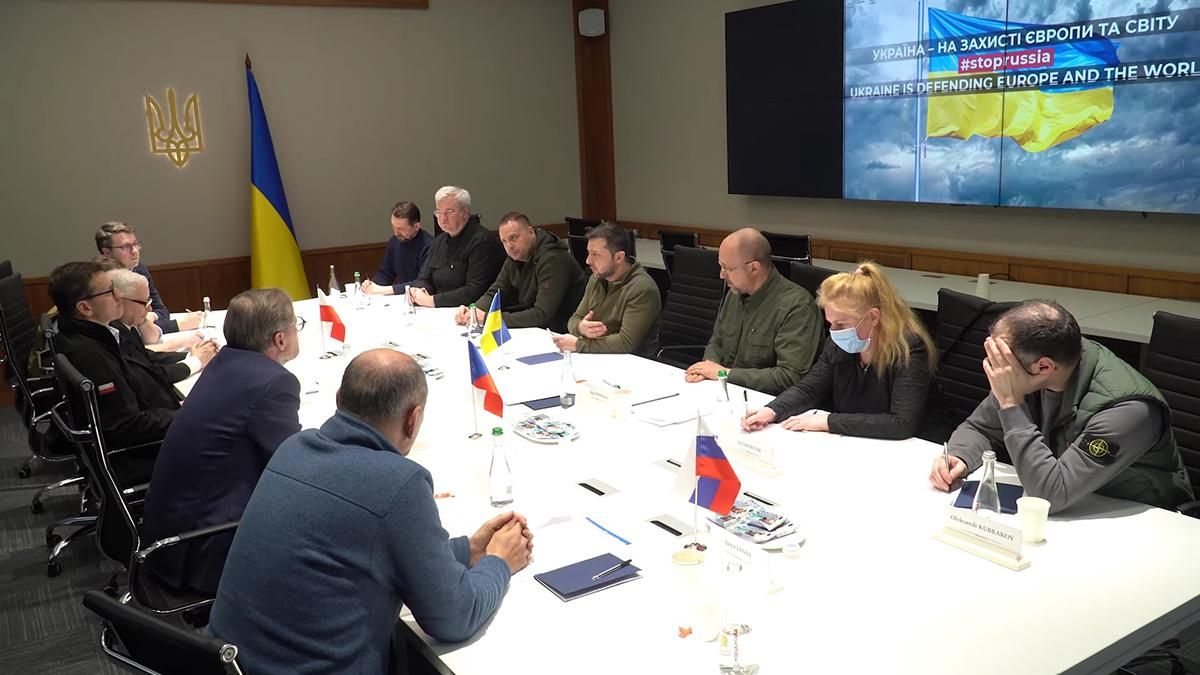 Зеленский и Шмигаль встретились с руководителями правительств Польши, Чехии и Словении - 24 Канал