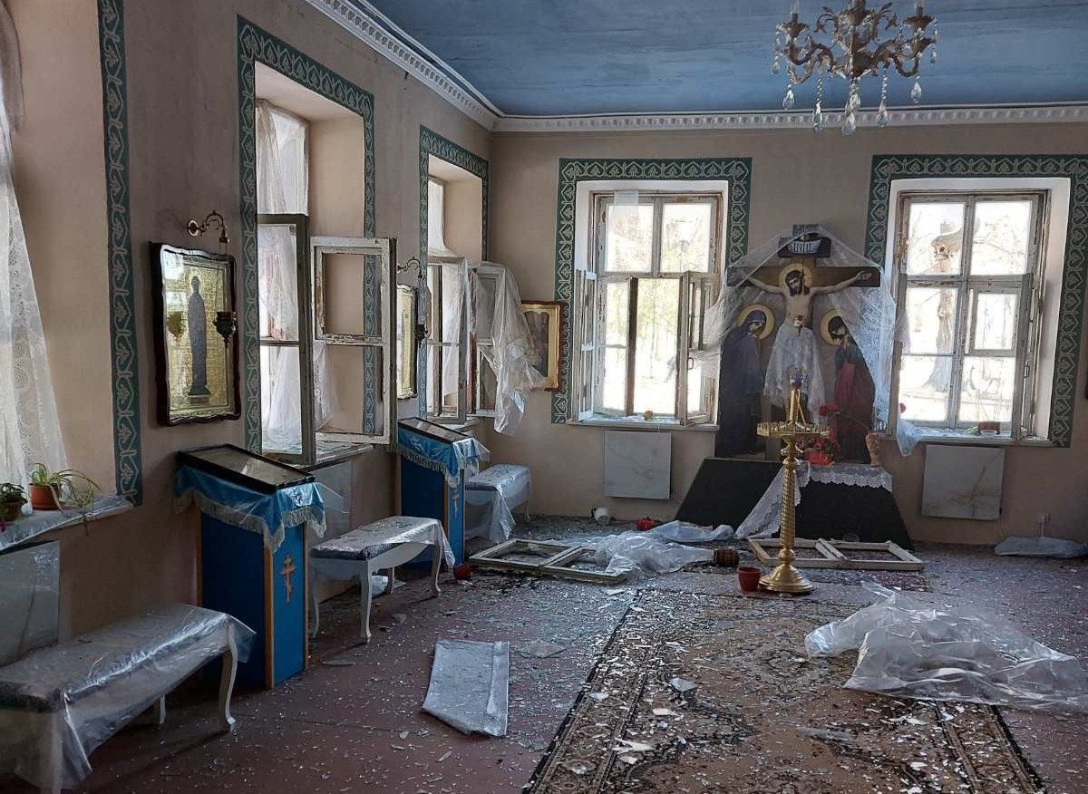 Окупанти пошкодили храм Смоленської ікони Божої матері у Харкові - 24 Канал Окупанти пошкодили храм Смоленської ікони Божої матері у Харкові - 24 Канал