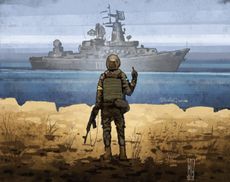 "Русский корабль – иди нах*й" или флаг Украины: помогите выбрать фон для эфира 24 канала