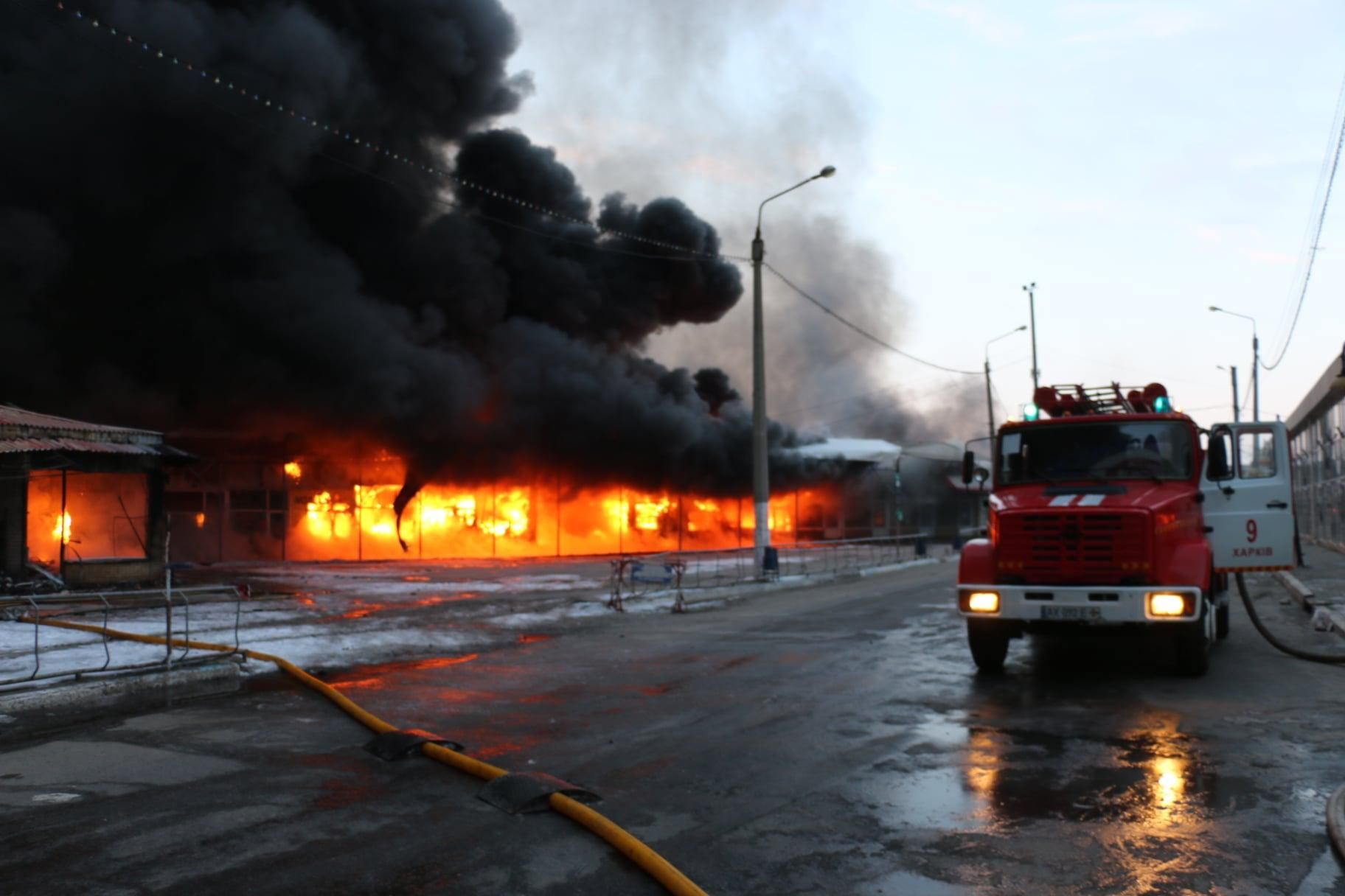 Пожар на "Барабашово", который обстреляли оккупанты, локализован, – Терехов - 24 Канал