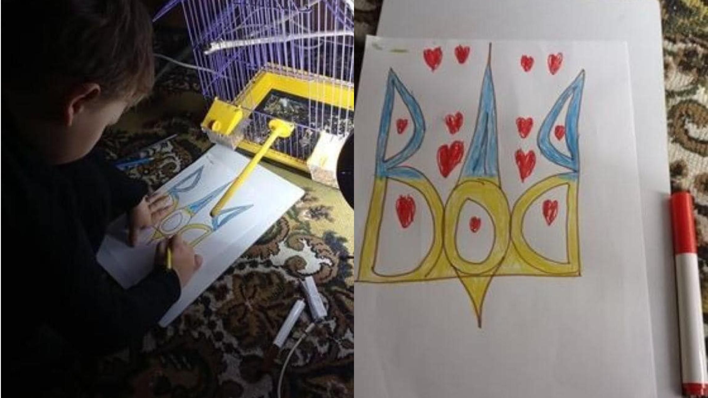 Шкода, що діти швидко подорослішали, – мама 7-річного хлопчика, який малює перемогу України - 24 Канал
