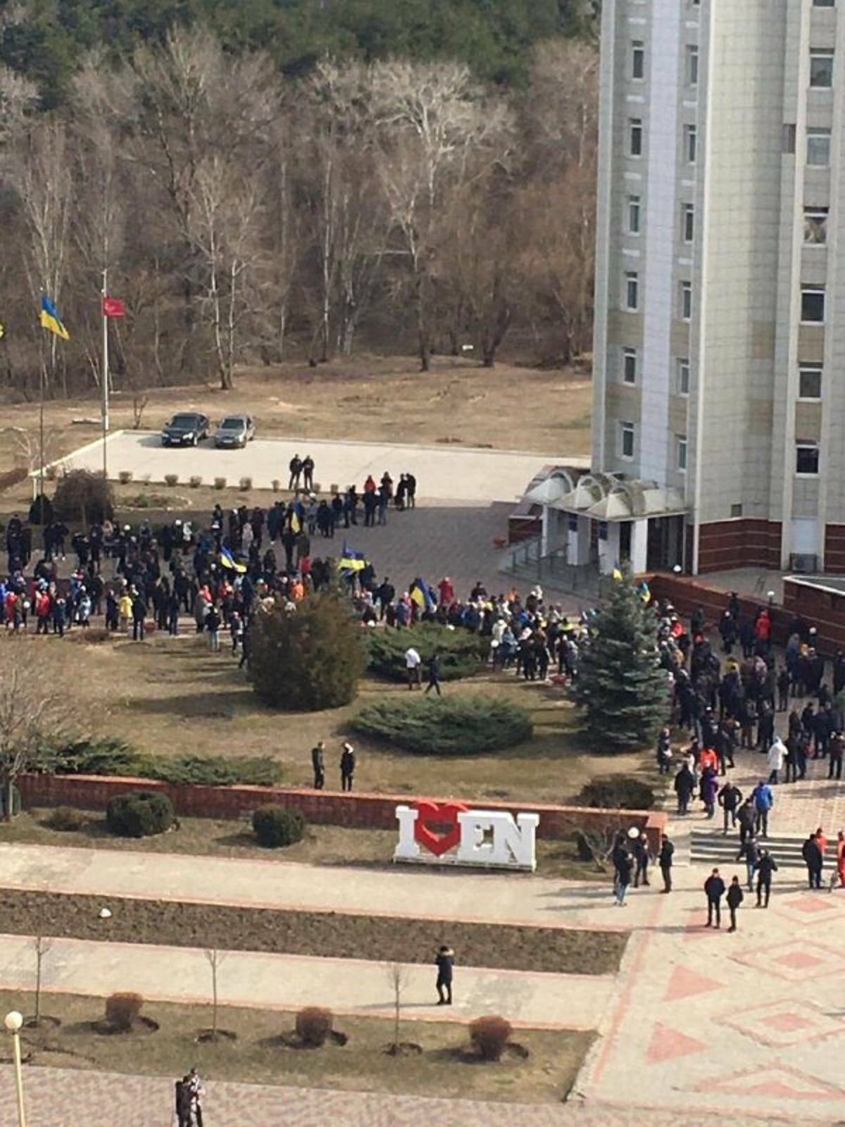 Після викрадення заступника мера Енергодар вийшов на проукраїнський мітинг - 24 Канал