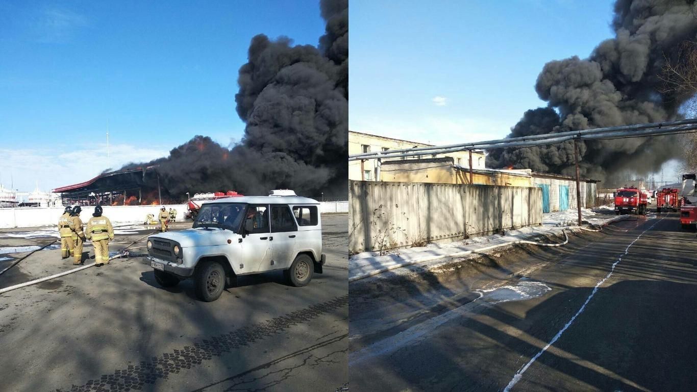 У Росії спалахнули цистерни на нафтобазі - 24 Канал