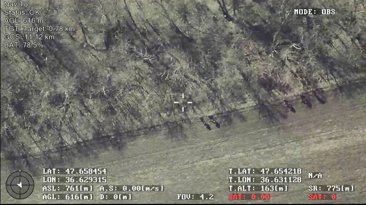 ССО обнаружили колонну оккупантов и скорректировали на них артиллерию – фото ССО обнаружили колонну оккупантов и скорректировали на них артиллерию – фото