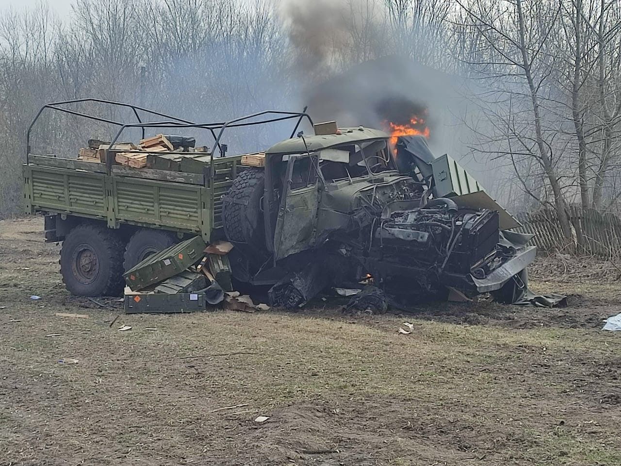 ЗСУ знищили 2 ворожі бронеавтомобілі "Тигр", вантажний автомобіль "Урал" та танк Т-72 - 24 Канал