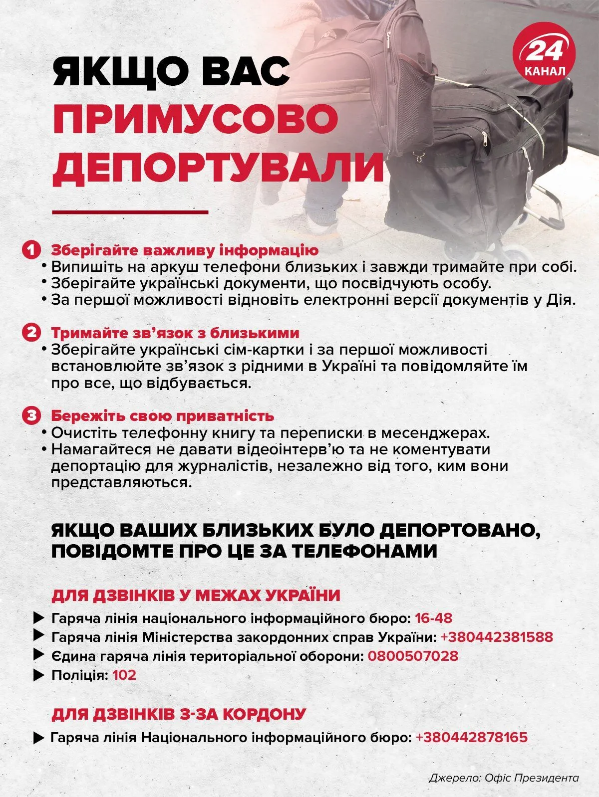 як діяти в разі примусової депортації як діяти в разі примусової депортації