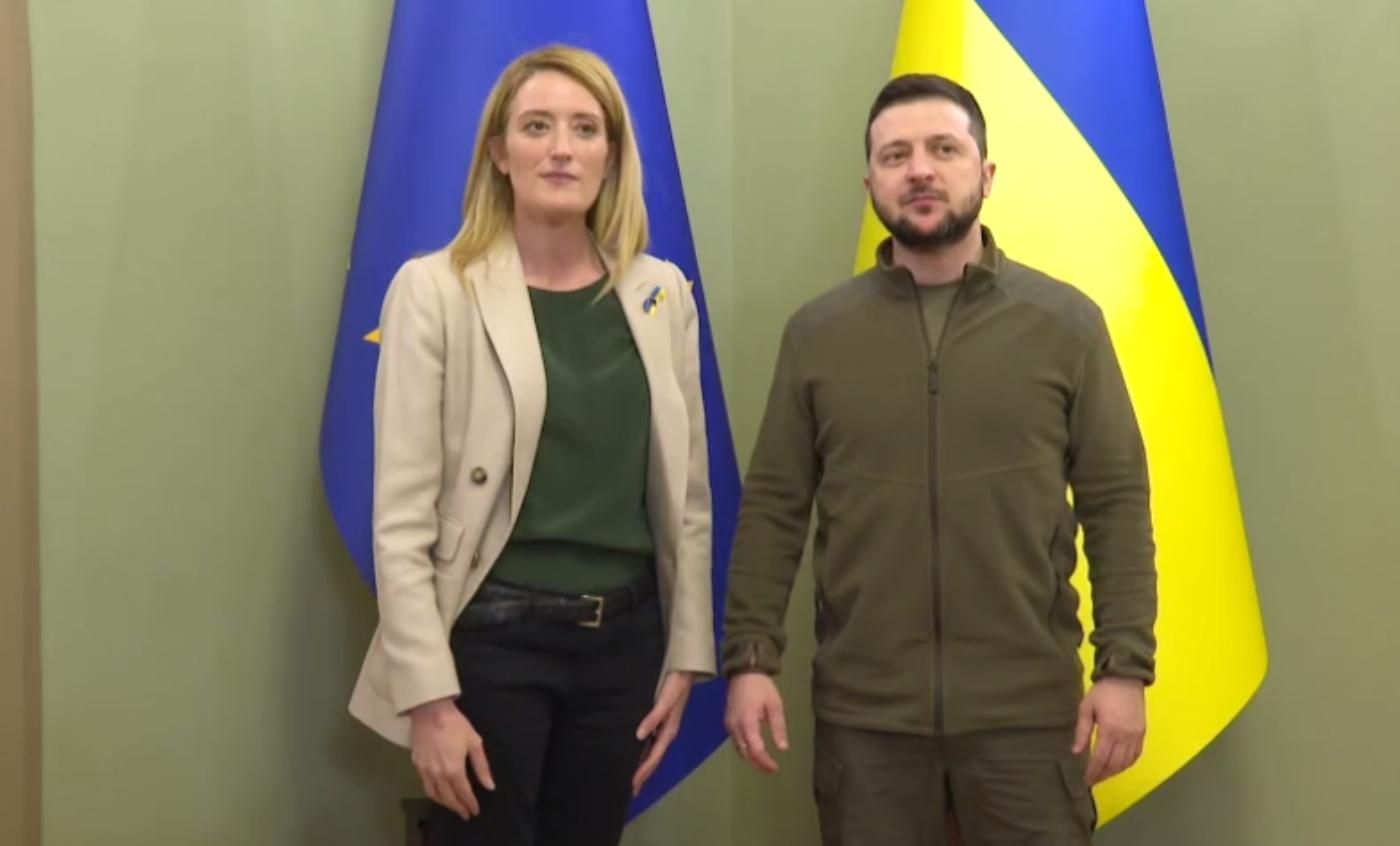 Зеленский встретился с президентом Европарламента и поблагодарил за поддержку - 24 Канал Зеленский встретился с президентом Европарламента и поблагодарил за поддержку - 24 Канал